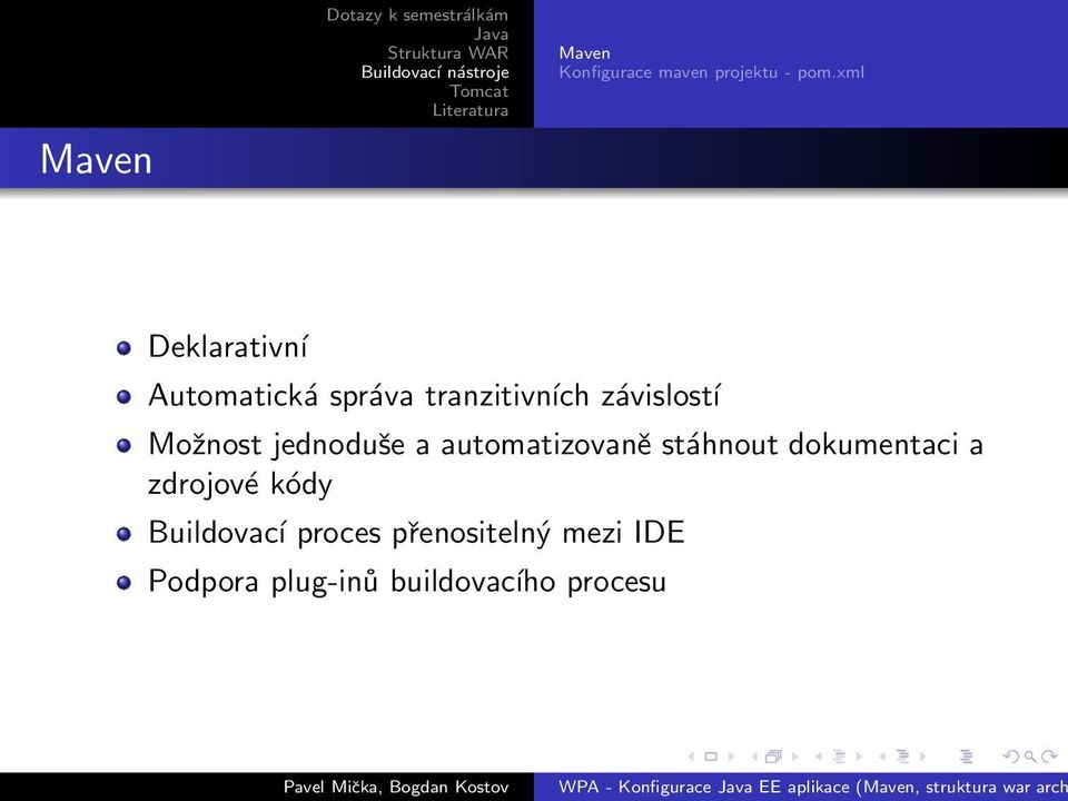 Možnost jednoduše a automatizovaně stáhnout dokumentaci a