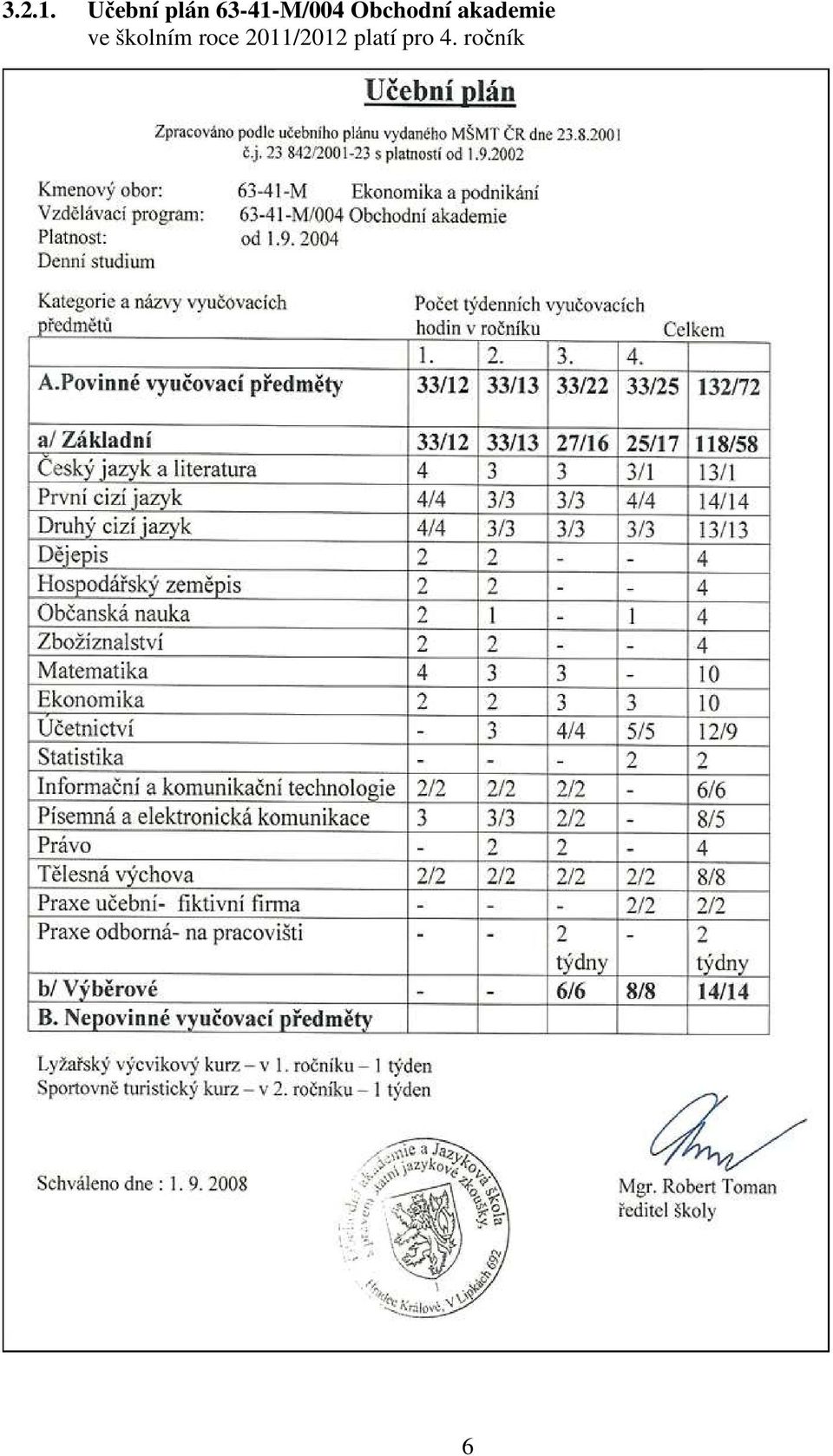 Obchodní akademie ve