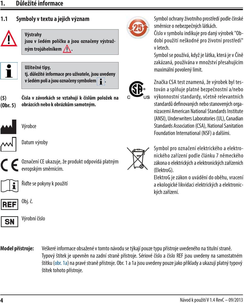 Výrobce Datum výroby Označení CE ukazuje, že produkt odpovídá platným evropským směrnicím. Řiďte se pokyny k použití Obj. č.