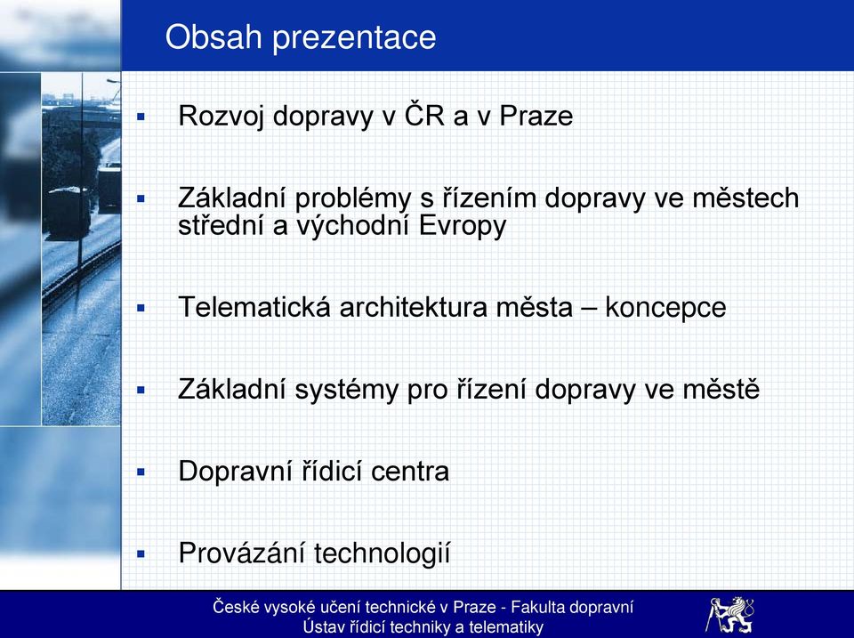 Evropy Telematická architektura města koncepce Základní