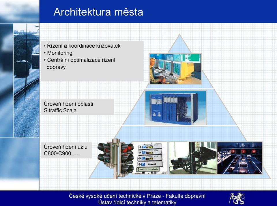 optimalizace řízení dopravy Úroveň řízení