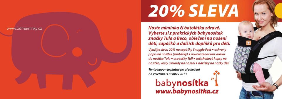 Využijte slevu 20% na capáčky Snuggle Feet ochrany popruhů nosítek (slintáčky) novorozeneckou vložku do nosítka Tula