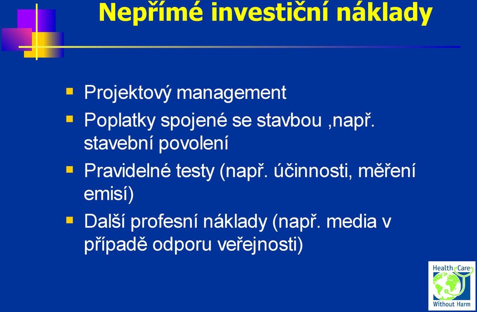 stavební povolení Pravidelné testy (např.