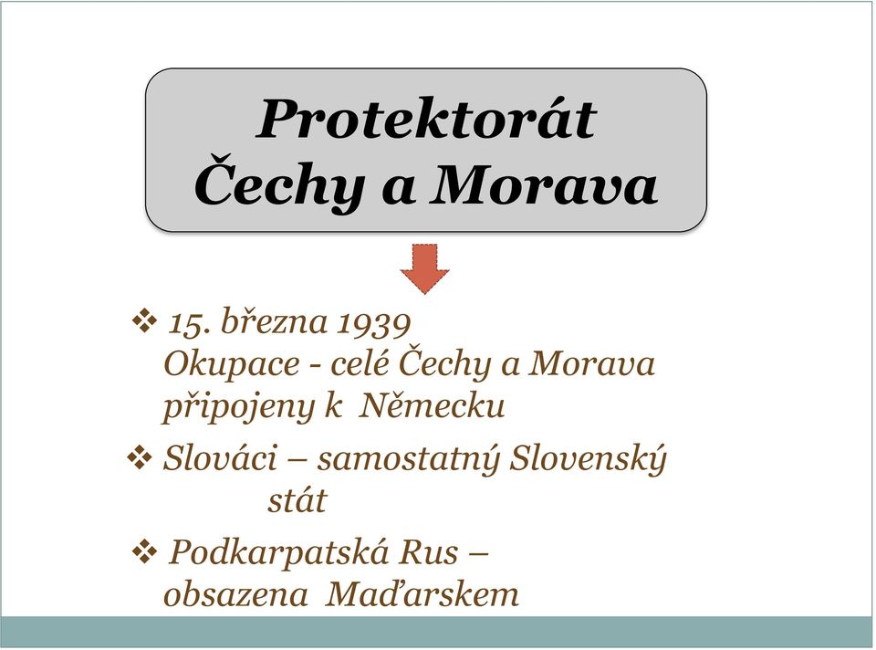 Morava připojeny k Německu Slováci