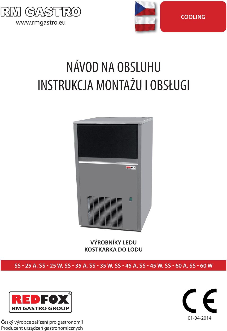 LEDU KOSTKARKA DO LODU SS - 25 A, SS - 25 W, SS - 35 A, SS - 35 W,