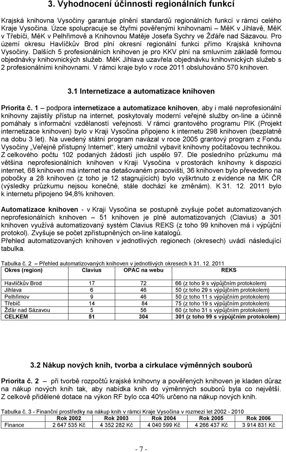 Pro území okresu Havlíčkův Brod plní okresní regionální funkci přímo Krajská knihovna Vysočiny.