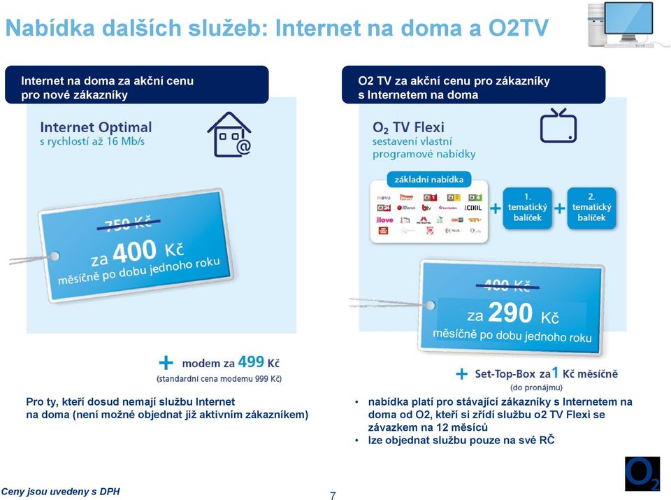 objednat již aktivním zákazníkem) nabídka platí pro stávající zákazníky s Internetem na doma od O2, kteří si