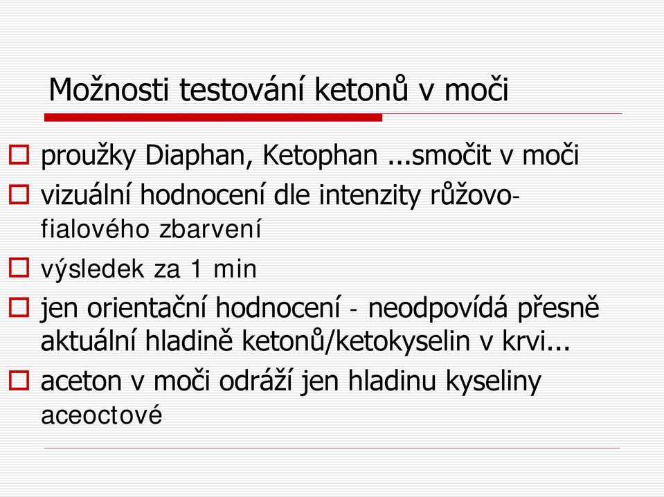 výsledek za 1 min jen orientační hodnocení - neodpovídá přesně aktuální