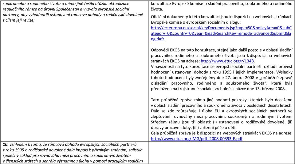 Oficiální dokumenty k této konzultaci jsou k dispozici na webových stránkách Evropské komise o evropském sociálním dialogu: http://ec.europa.eu/social/keydocuments.jsp?
