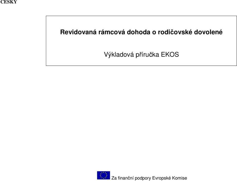 Výkladová příručka EKOS Za