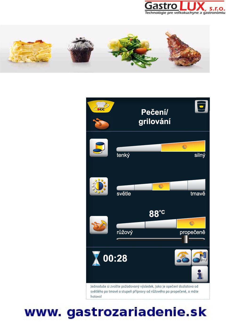 od světlého po tmavé a stupeň