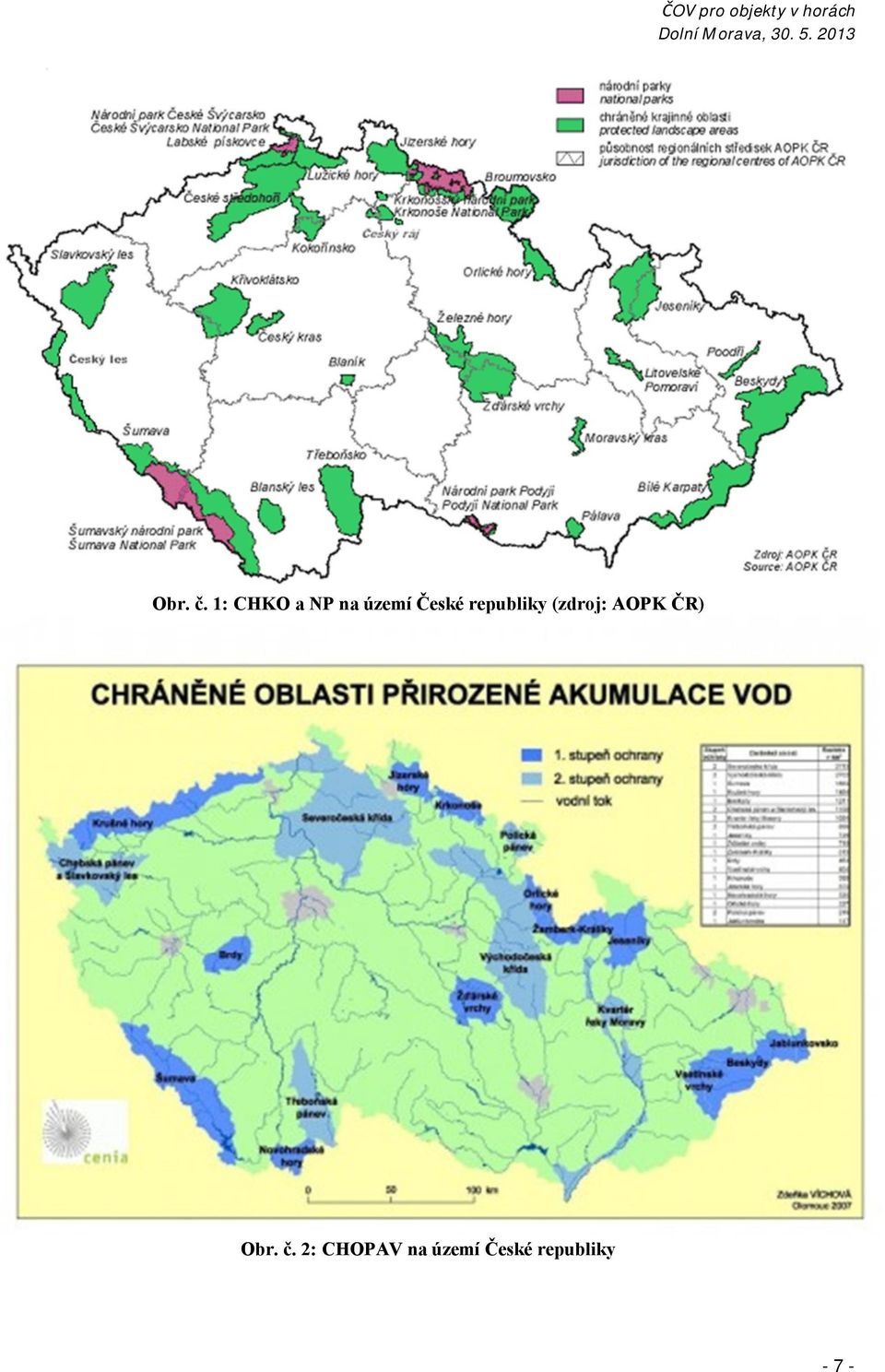 republiky (zdroj: AOPK ČR) 