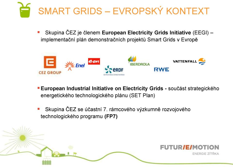 Initiative on Electricity Grids - součást strategického energetického technologického plánu