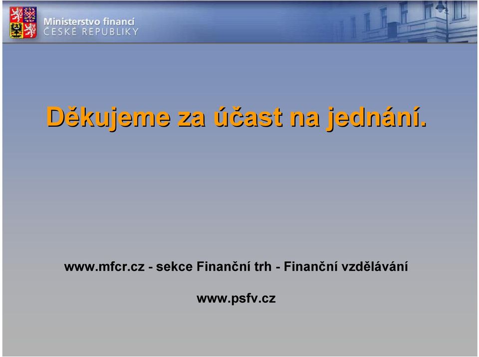 cz - sekce Finanční trh