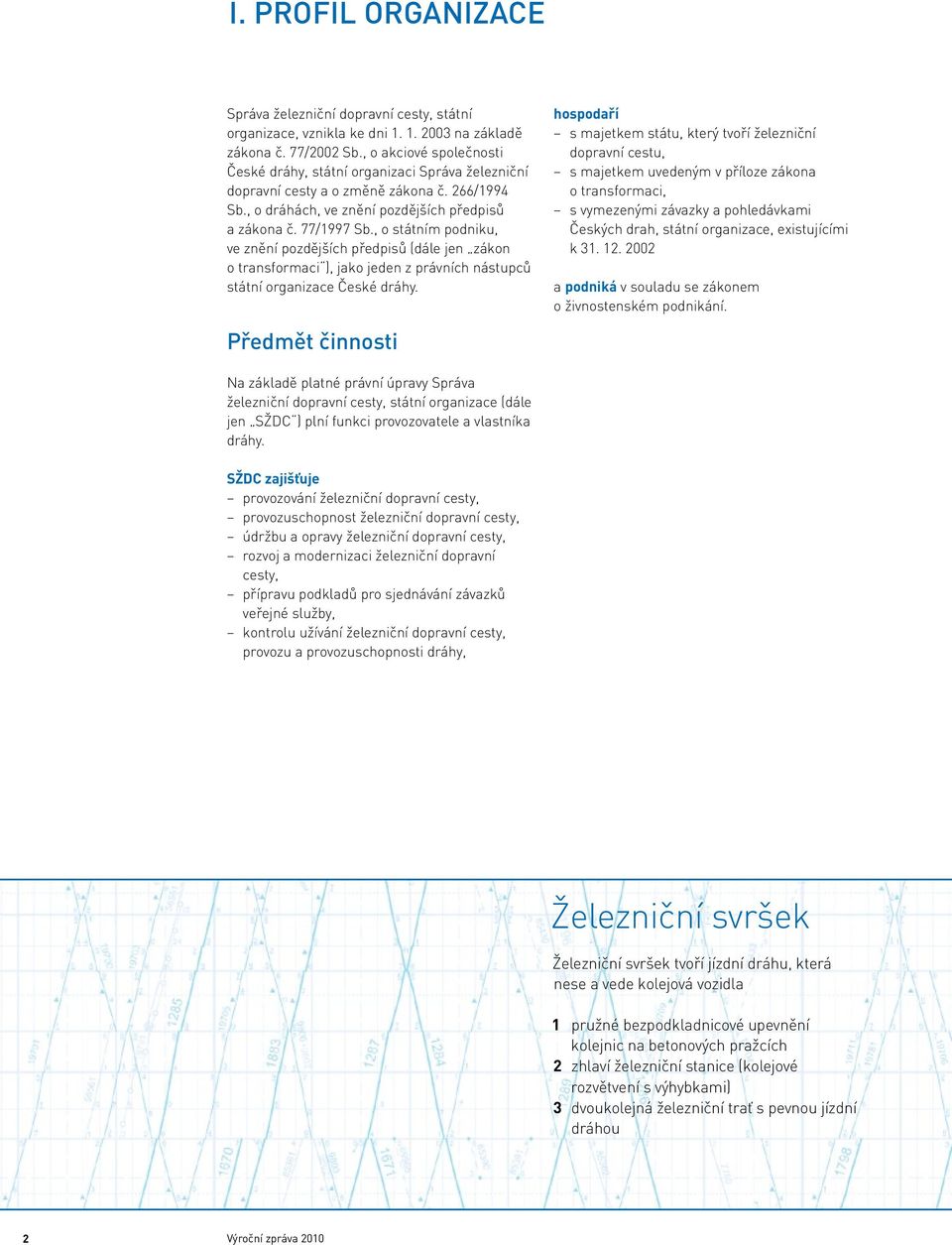 , o státním podniku, ve znění pozdějších předpisů (dále jen zákon o transformaci ), jako jeden z právních nástupců státní organizace České dráhy.