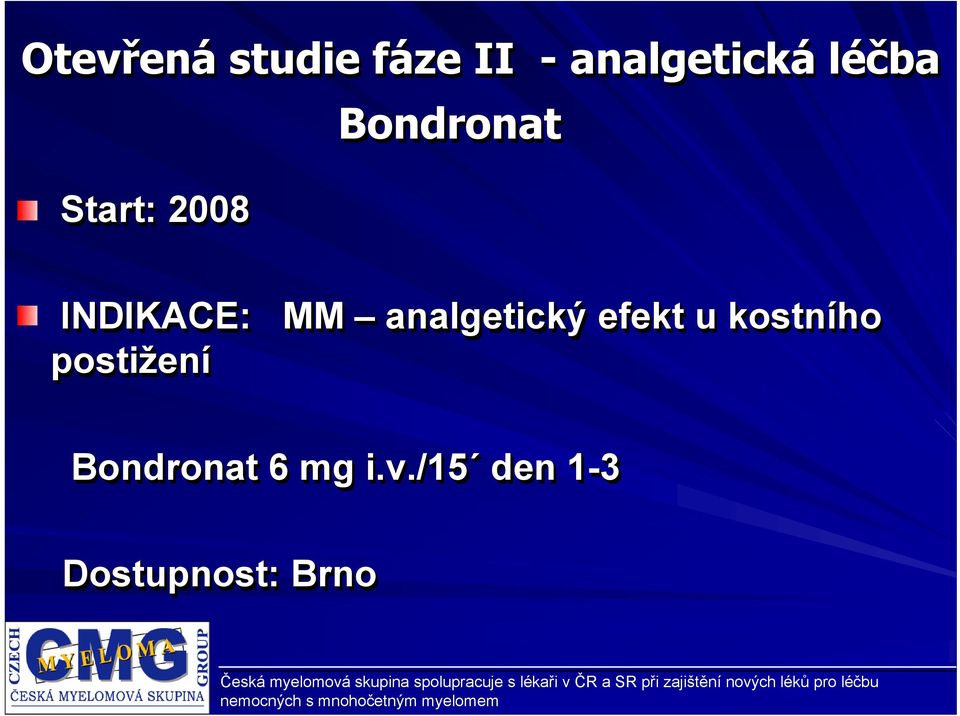 analgetický efekt u kostního postižení