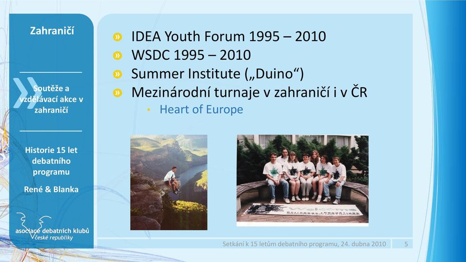 Institute ( Duino ) Mezinárodní turnaje v zahraničí