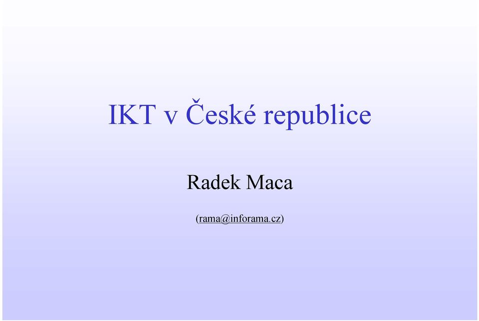 Radek Maca