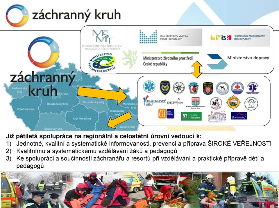 VEŘEJNOSTI 2) Kvalitnímu a systematickému vzdělávání žáků a pedagogů 3) Ke