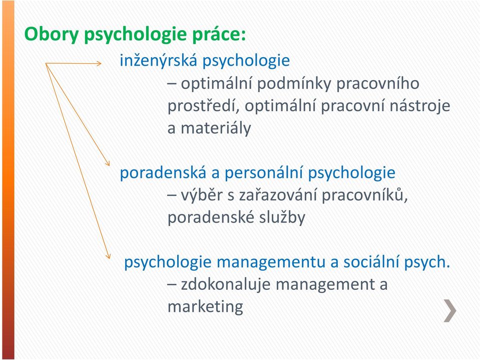 a personální psychologie výběr szařazování pracovníků, poradenské služby
