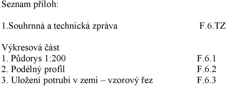 TZ Výkresová část 1. Půdorys 1:200 F.6.