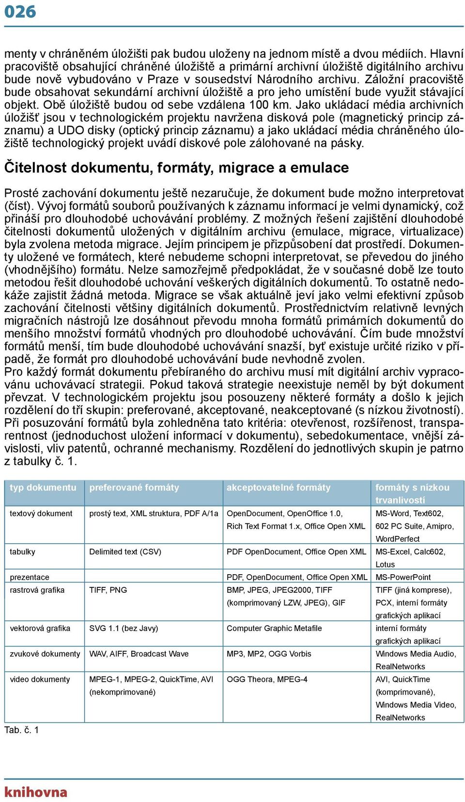 Záložní pracoviště bude obsahovat sekundární archivní úložiště a pro jeho umístění bude využit stávající objekt. Obě úložiště budou od sebe vzdálena 100 km.