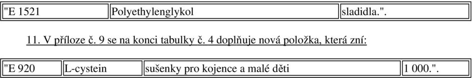 4 doplňuje nová položka, která zní: "E 920