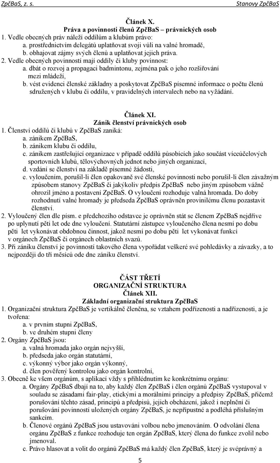dbát o rozvoj a propagaci badmintonu, zejména pak o jeho rozšiřování mezi mládeží, b.