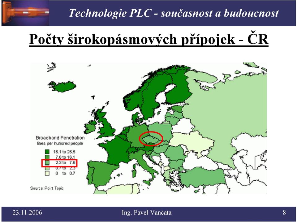 přípojek - ČR 23.