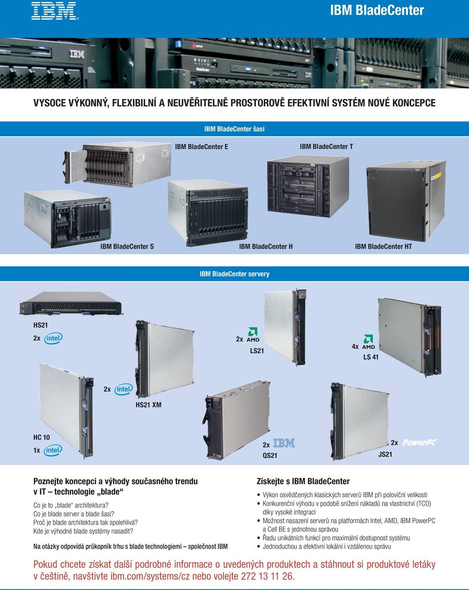 Co je blade server a blade šasi? Proč je blade architektura tak spolehlivá? Kde je výhodné blade systémy nasadit?