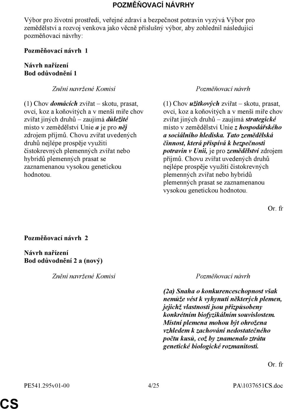 Chovu zvířat uvedených druhů nejlépe prospěje využití čistokrevných plemenných zvířat nebo hybridů plemenných prasat se zaznamenanou vysokou genetickou hodnotou.