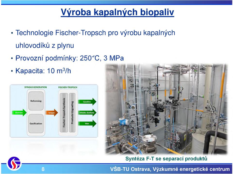 uhlovodíků z plynu Provozní podmínky: 250 C,