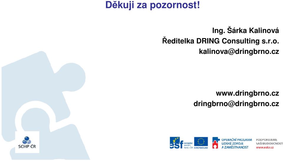 Consulting s.r.o. kalinova@dringbrno.