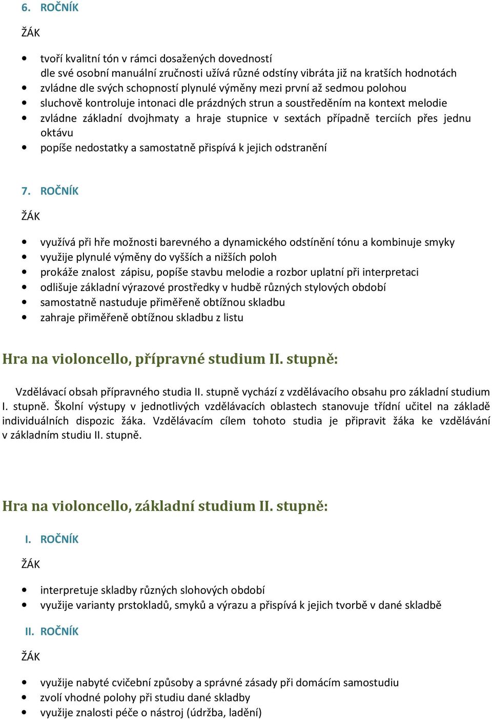 popíše nedostatky a samostatně přispívá k jejich odstranění 7.