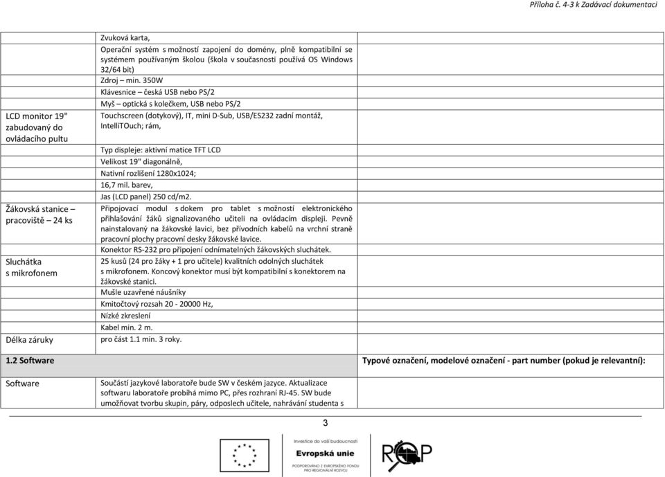 kompatibilní se systémem používaným školou (škola v současnosti používá OS Windows 32/64 bit) Zdroj min.