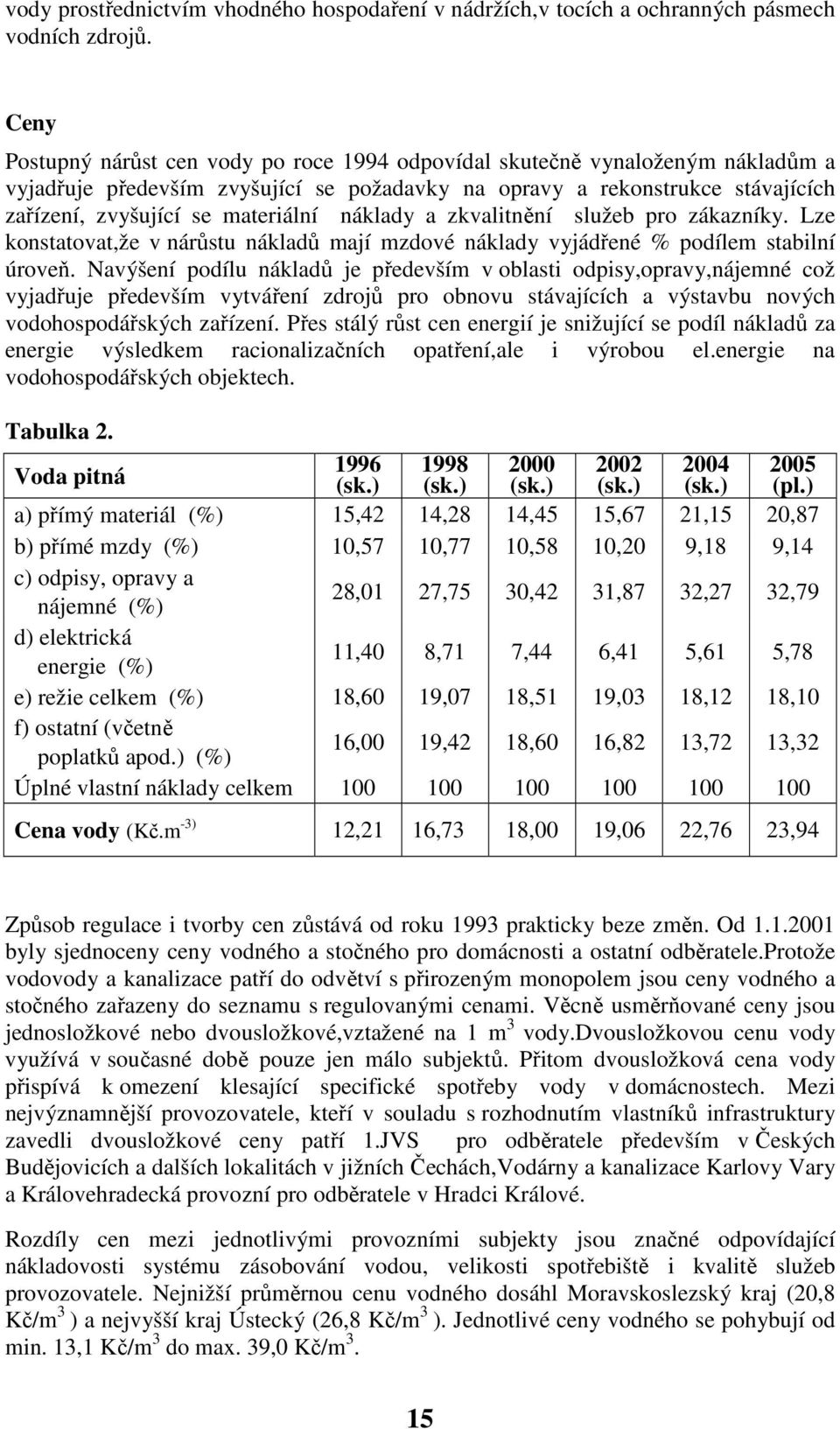 náklady a zkvalitnění služeb pro zákazníky. Lze konstatovat,že v nárůstu nákladů mají mzdové náklady vyjádřené % podílem stabilní úroveň.