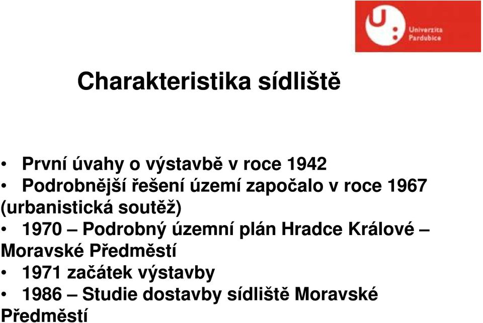 soutěž) 1970 Podrobný územní plán Hradce Králové Moravské