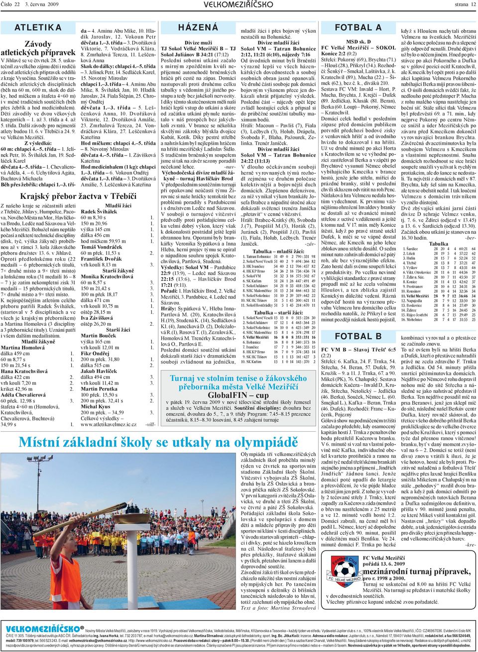 Oproti předloňskému roku (22 medailí 6 přebornických titulů, 7 druhé místo a 9 třetí místo) a loňskému roku (31 medailí 16 8 7 ) je zatím nekompletní zisk 31 medailí 15 přebornických titulů, 7 druhé