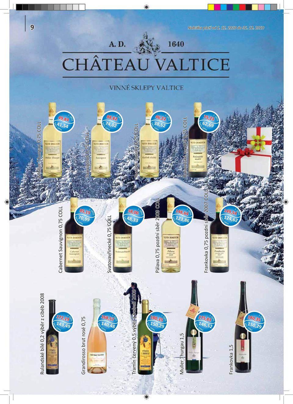 2010 Rulandké bílé 0,2 výběr z cibéb 2008 Grandiroo brut roé 0,75 Tramín červený 0,5 výběr z bobulí 2009 Muller Thurgau 1,5 Frankovka 1,5
