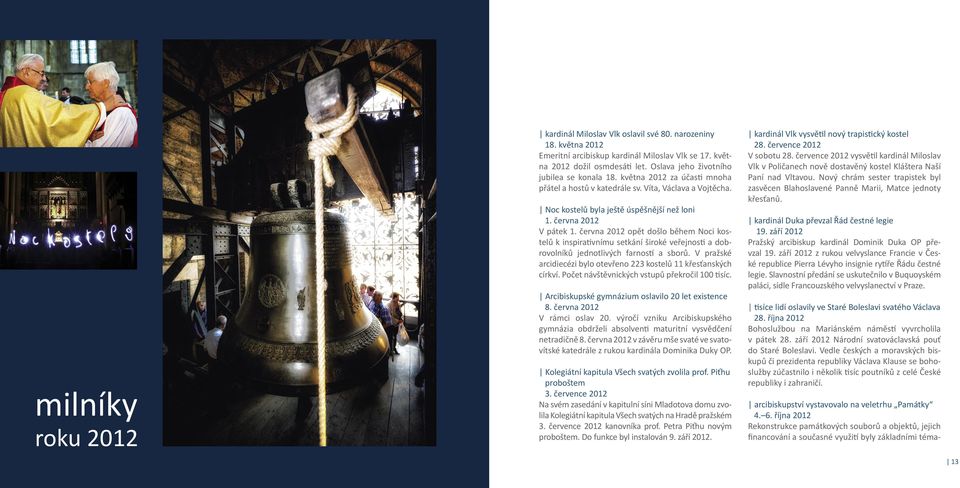 června 2012 opět došlo během Noci kostelů k inspirativnímu setkání široké veřejnosti a dobrovolníků jednotlivých farností a sborů.