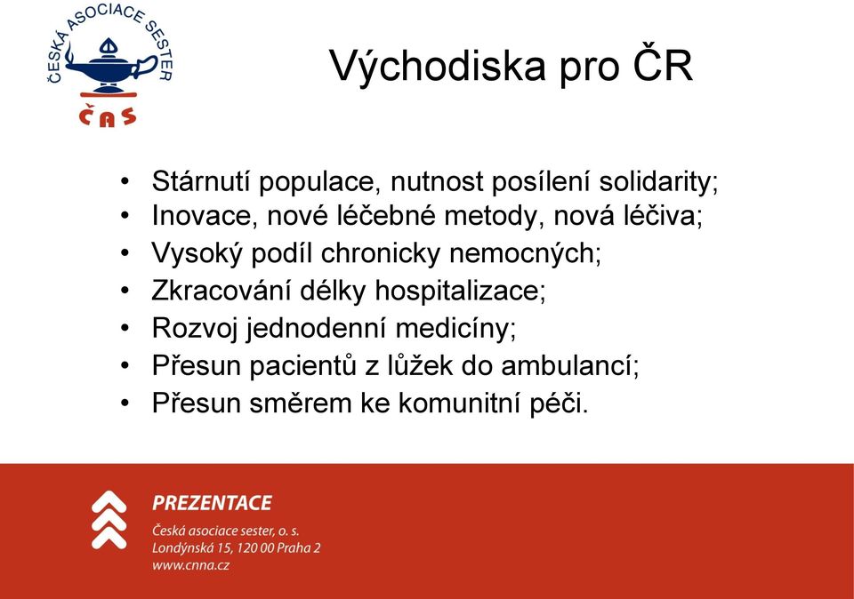 nemocných; Zkracování délky hospitalizace; Rozvoj jednodenní