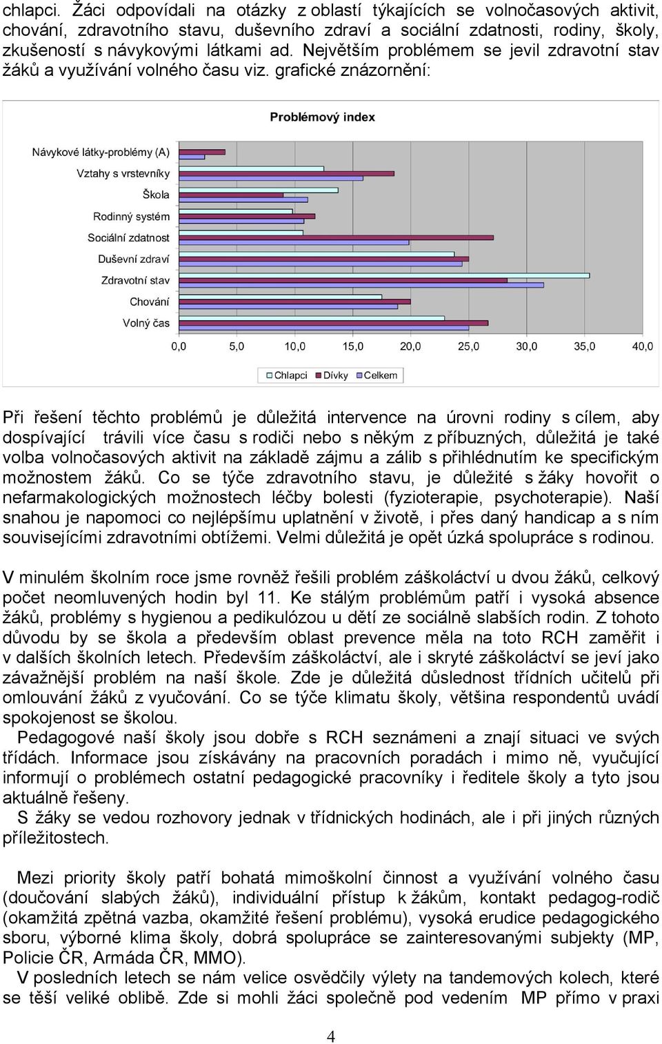 grafické znázornění: Při řešení těchto problémů je důležitá intervence na úrovni rodiny s cílem, aby dospívající trávili více času s rodiči nebo s někým z příbuzných, důležitá je také volba