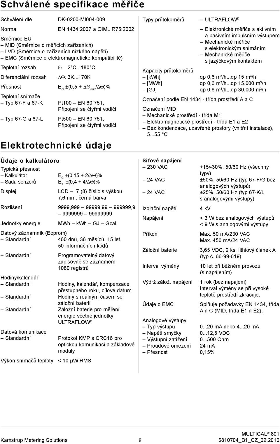 nízkého napětí) EMC (Směrnice o elektromagnetické kompatibilitě) Teplotní rozsah θ: 2 C...180 C Diferenciální rozsah Přesnost Θ: 3K.