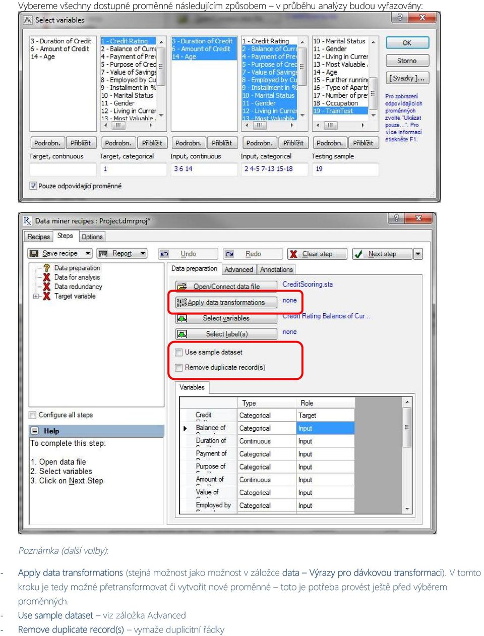 transformaci).