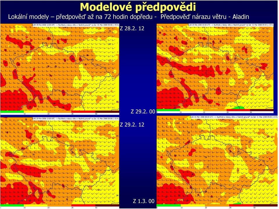 Předpověď nárazu větru - Aladin Z 28.