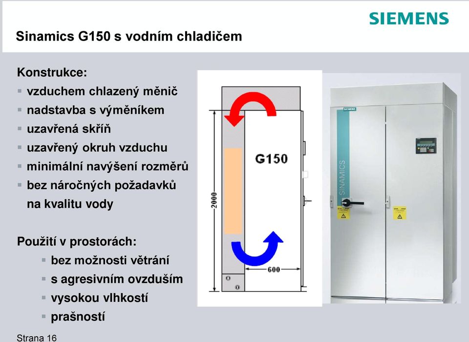 navýšení rozměrů bez náročných požadavků na kvalitu vody Použití v