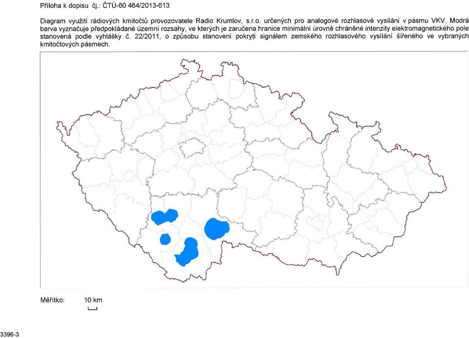 elektromagnetického pole stanovená podle vyhlášky č.