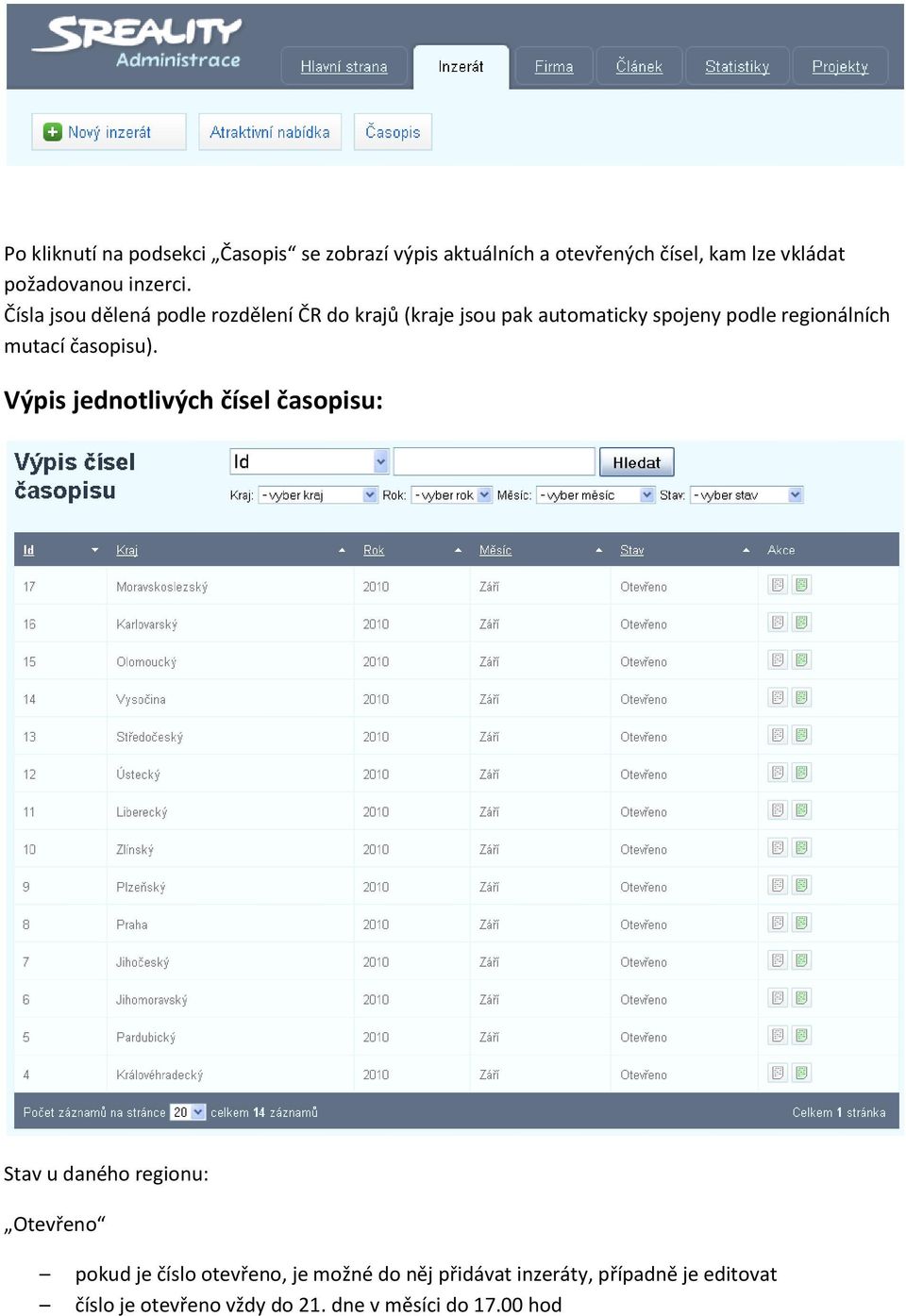 Čísla jsou dělená podle rozdělení ČR do krajů (kraje jsou pak automaticky spojeny podle regionálních mutací