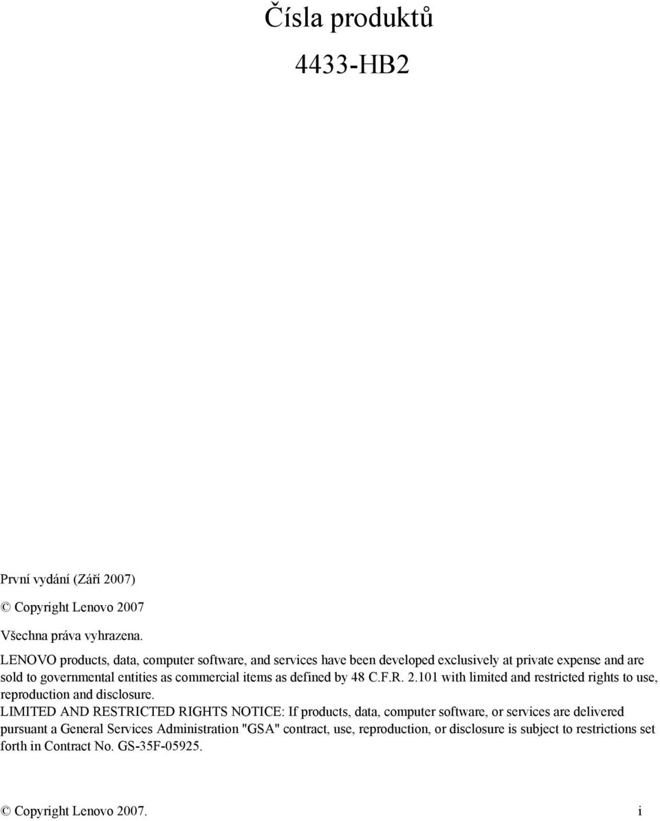 items as defined by 48 C.F.R. 2.101 with limited and restricted rights to use, reproduction and disclosure.