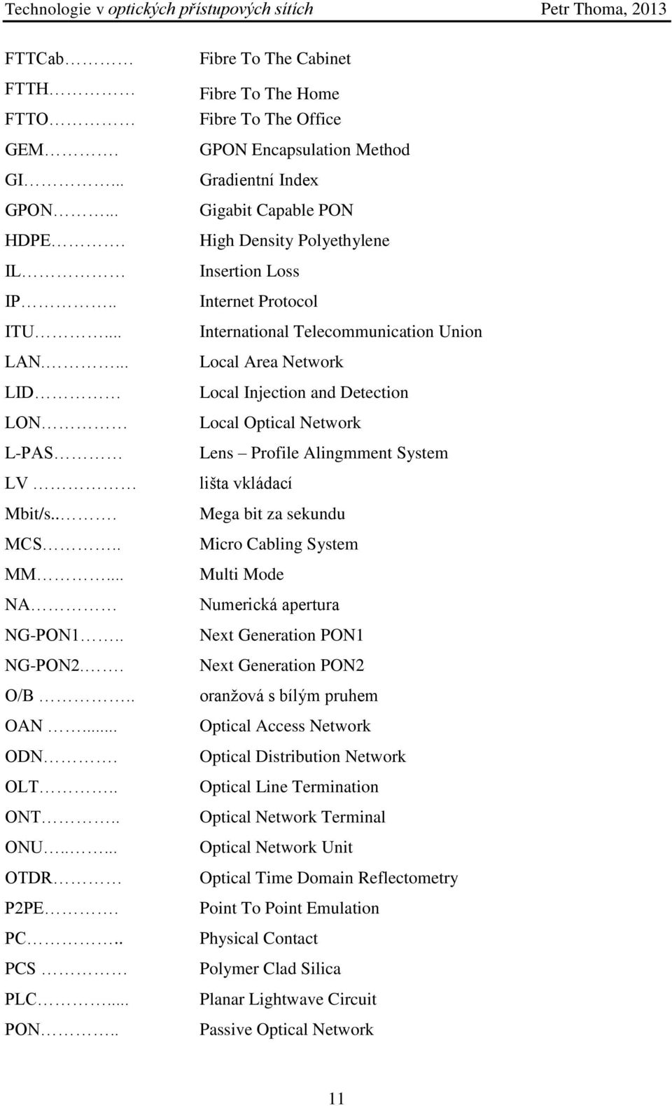 Telecommunication Union Local Area Network Local Injection and Detection Local Optical Network Lens Profile Alingmment System lišta vkládací Mega bit za sekundu Micro Cabling System Multi Mode